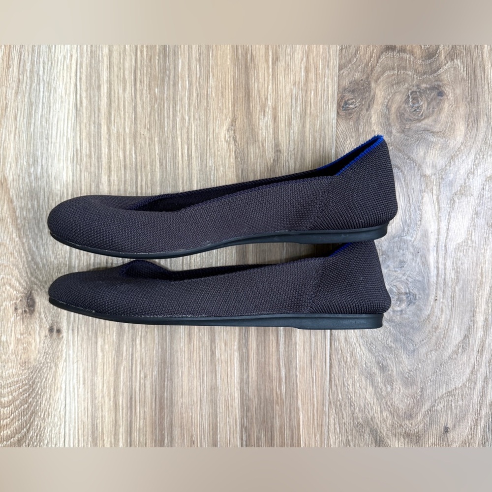 Rothy’s The Flat Size Us 6.5 Fig Python Ballet Fl… - image 3